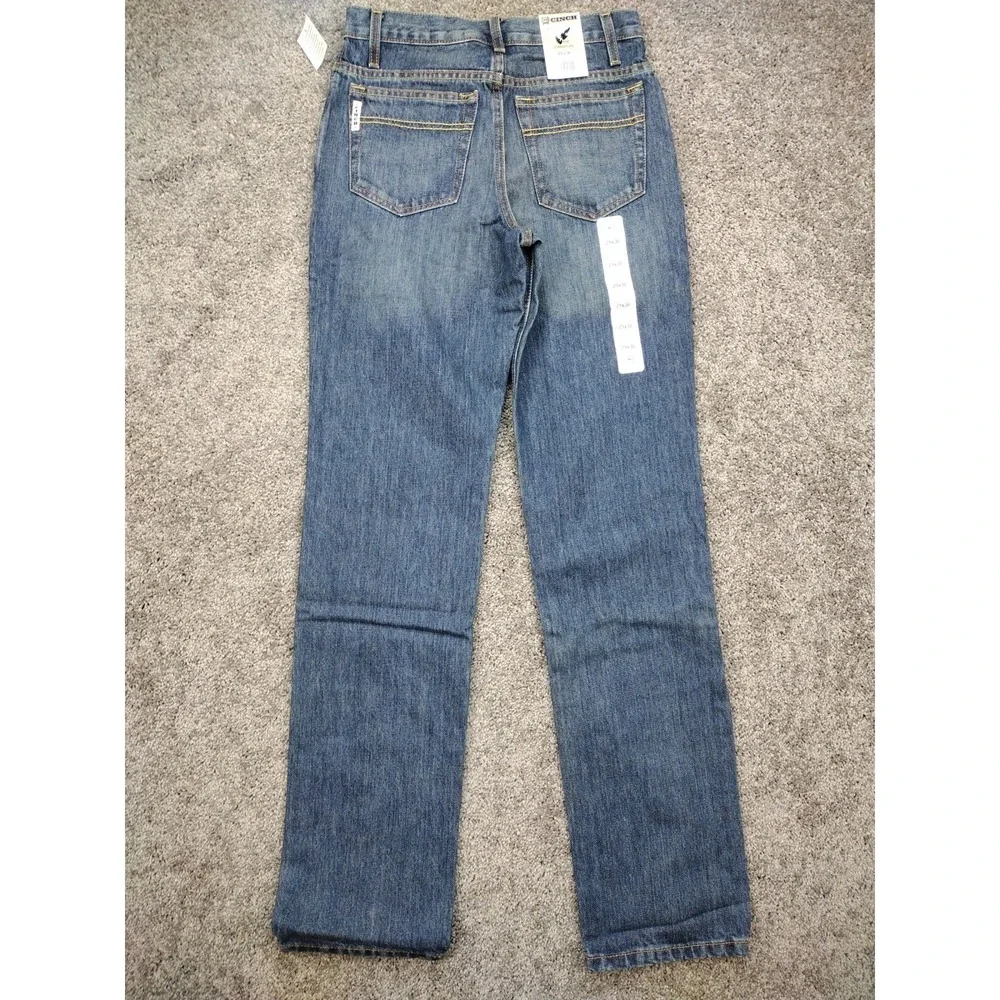 Cinch Men's White Label Relaxed Fit Jeans Dark Stonewash Indigo Size 29x36 NWT